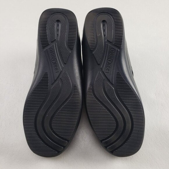 Orthofeet Lake Charles Lace Up Shoe Womens 7.5 B Black Leather Diabetic Orthotic - Picture 9 of 11